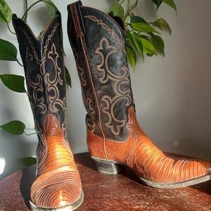 Vintage Larry Mahan Western Boots